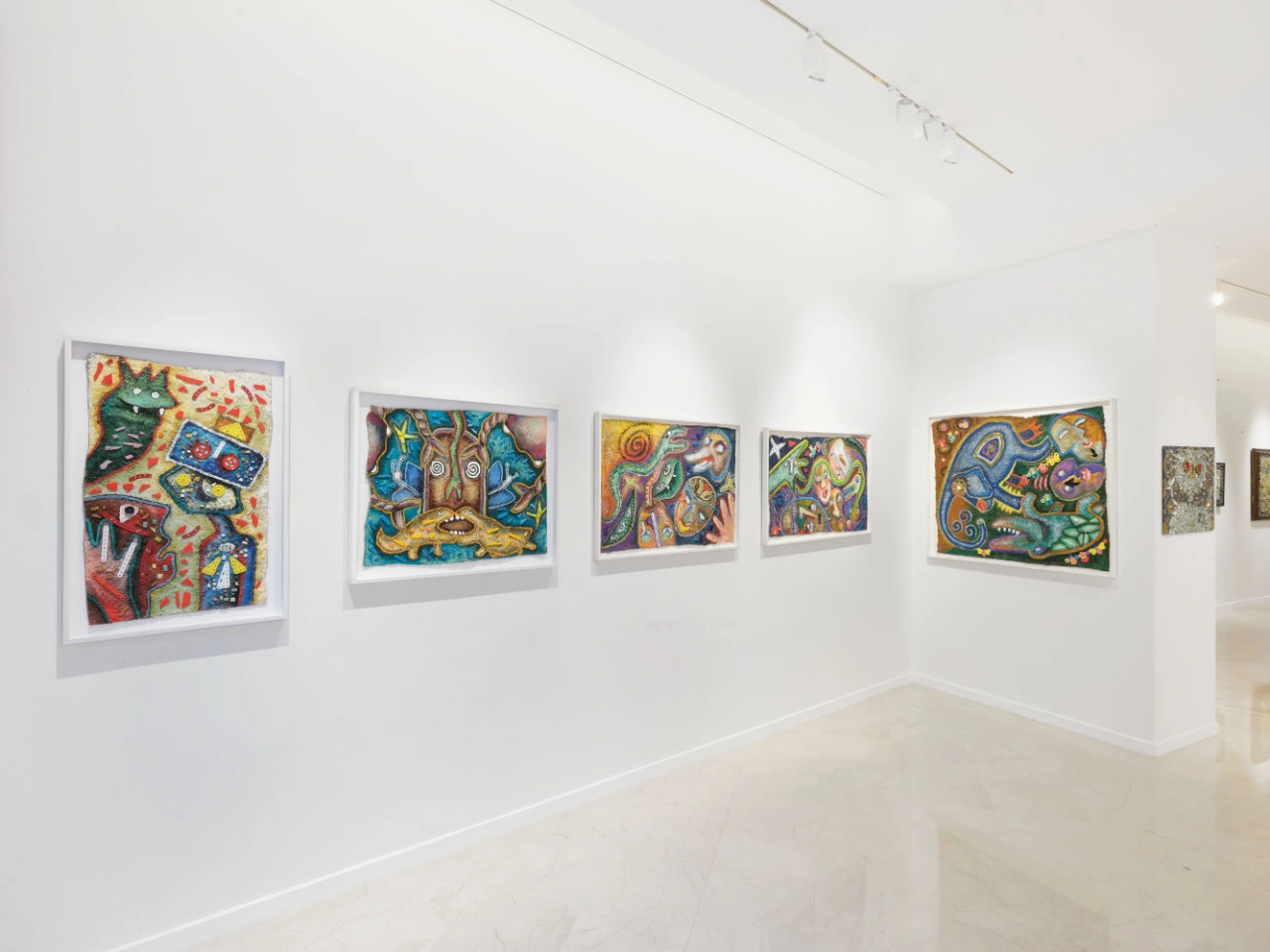 Enrico Baj - Panoramica dei feltri